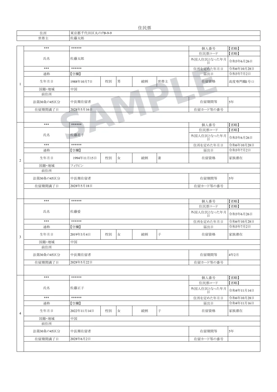 原本（日本語）サンプル画像